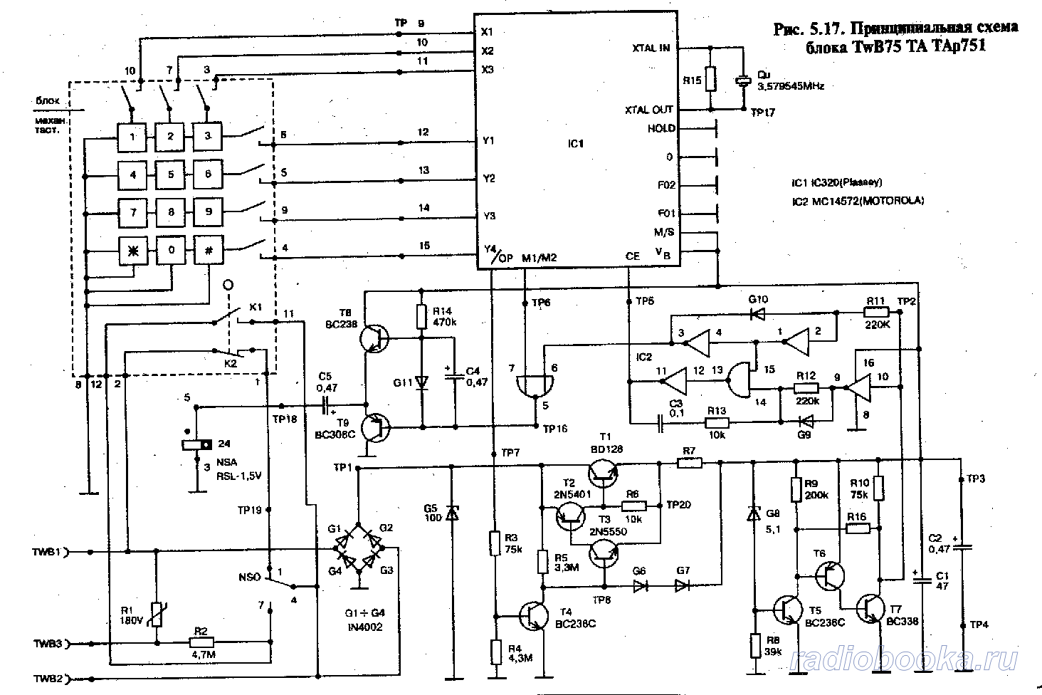 Схема ТАр751